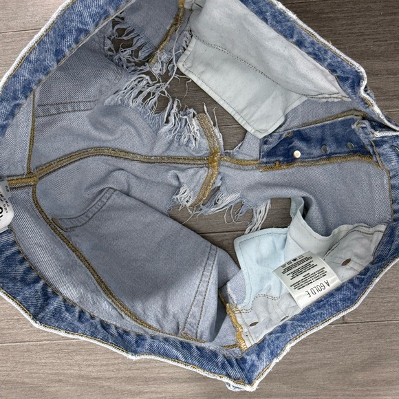 AGOLDE PARKER VINTAGE CUT OFF SHORTS IN SWAPMEET 29 Distressed Denim Jean Shorts - Picture 11 of 15